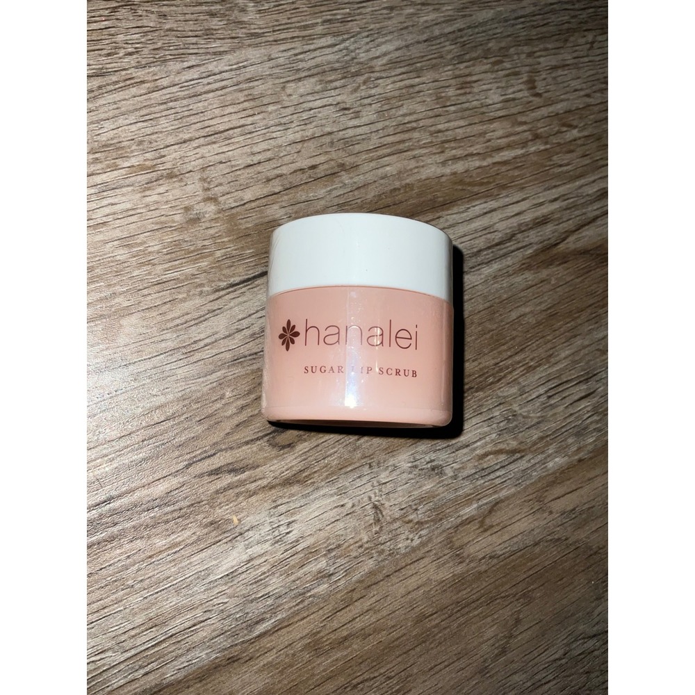 Hanalei Sugar Lip Scrub Hawaiian Kukui‎ Nut Oil Exfoliating Treatment Jar lips